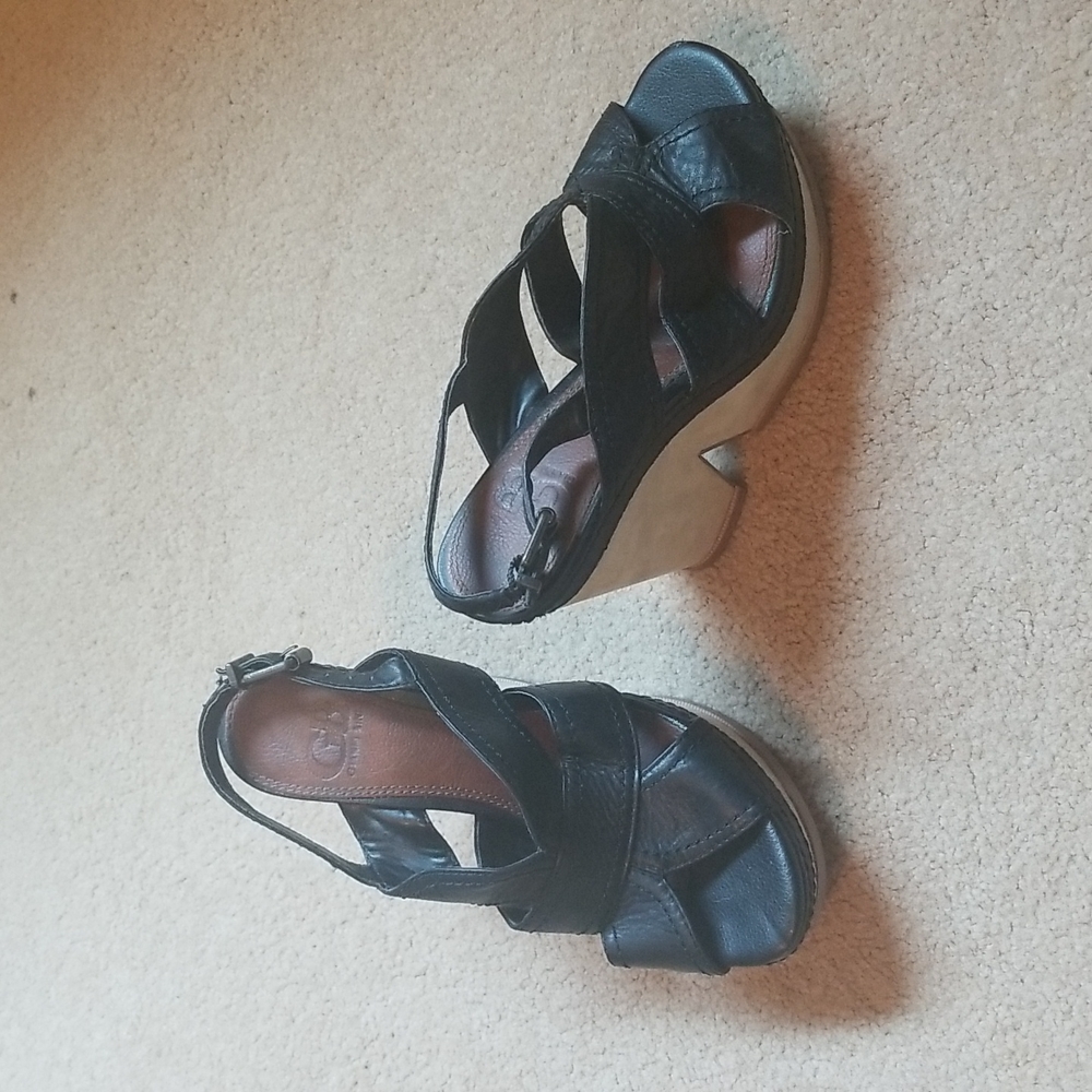 Gianni Bini Leather Womens High Heel Sandals for sale (size 8)